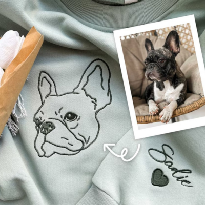 Pulover z obrisom ljubljenčka