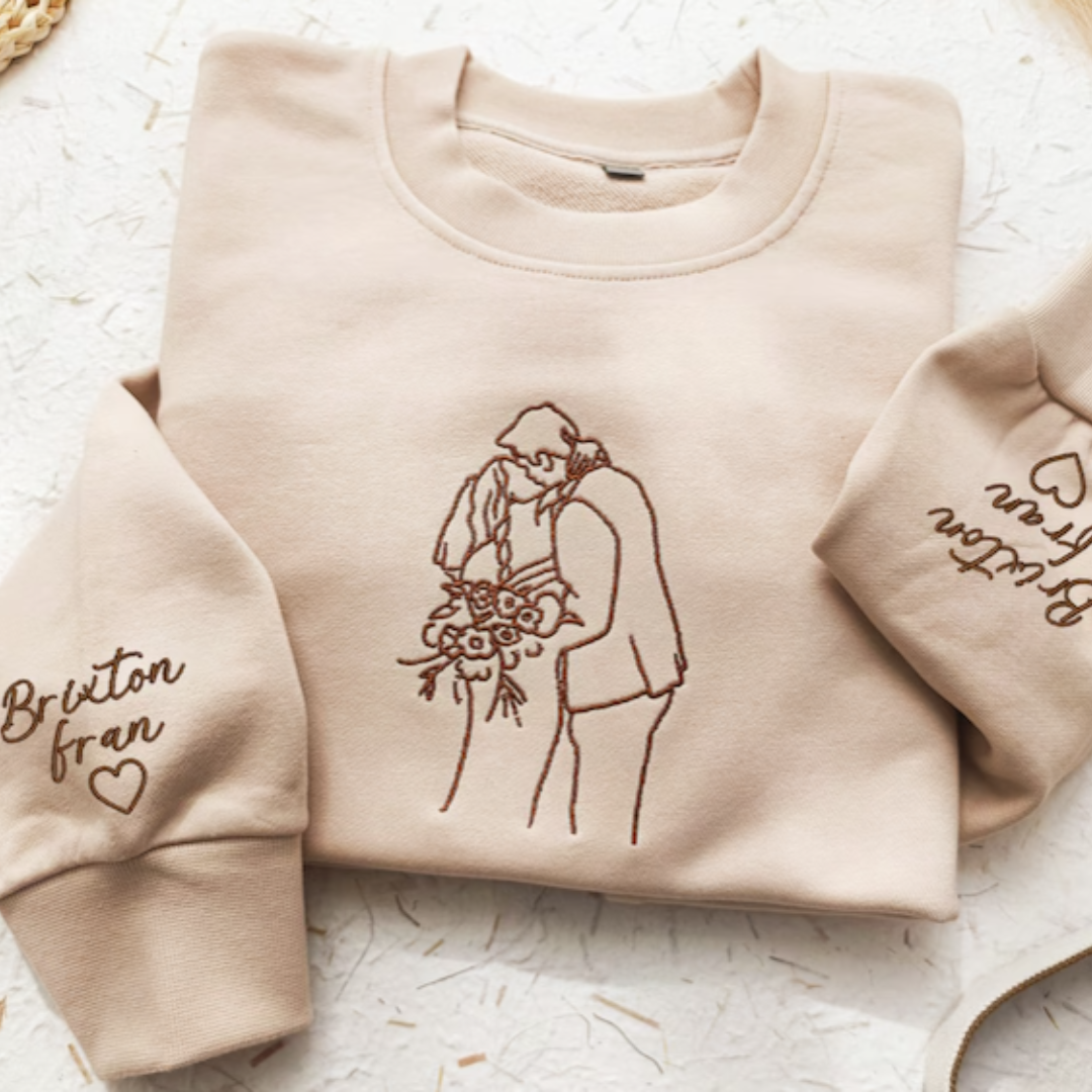 Pulover z obrisom para